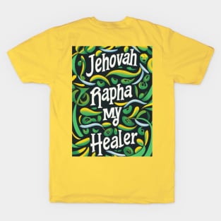 JEHOVAH RAPHA GREEN RIBBON WITH A TOUCH OF YELLOW T-Shirt